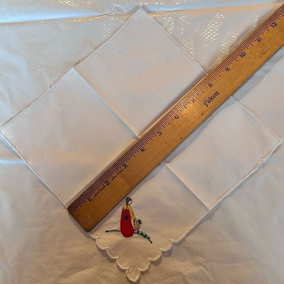 Vintage 50’s Korean Operation Hanky Hand Embroidered Cotton Handkerchief - Picture 7 of 7
